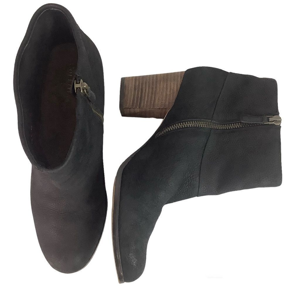 Cole Haan NikeAir Chelsea Black Leather Suede Women’s Ankle Boots Sz 8.5